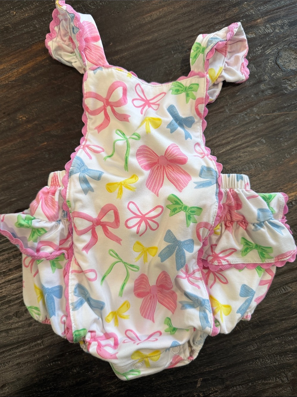 Angel Dear sweet bows Ric Rac Ruffle Su suit - Picture 2 of 10